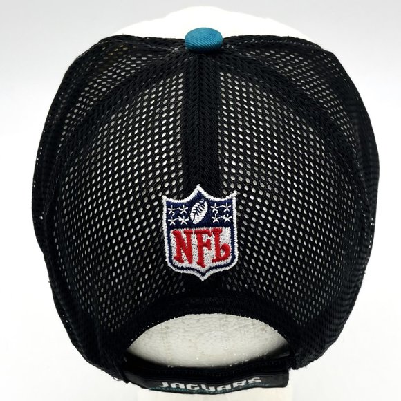 Jacksonville Jaguars NFL Reebok Mesh Back Adjustable One Size Baseball Cap Hat - Picture 3 of 6